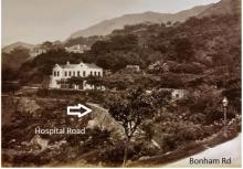 Hospital Road 1870 - annotated