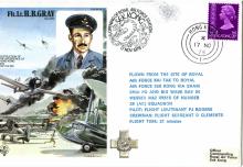 Flt. lt. H.B Gray G.C. A.F.M -postal cover