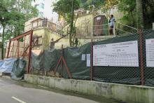Construction at old Villa Blanca site