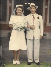 Wedding of Mr and Mrs Leo Landau 1946 at the Jewish synagogue Robinson Road Hong Kong