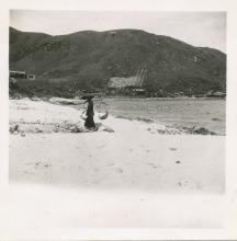 Silvermine Bay Beach Coolie carrying stones.jpg
