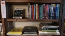 The "local history" shelf at Bleak House Books