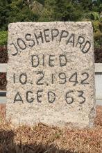 J O Sheppard's gravestone