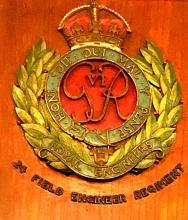 Plaque of 24 Field Engineer Regiment, Royal Engineers
