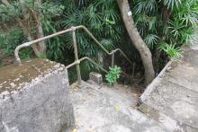 Staircase down to caponier