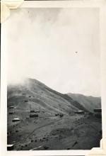View of holiday bungalows, Sunset Peak, Lantau Island. August 1948. Copyright Crozier family.