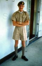R.A.F. Little Sai Wan. Andrew in his k.d.uniform
