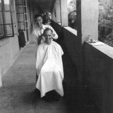 Lyemun Back Balcony Lofty Bole with barber.