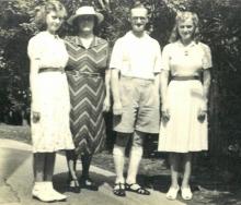 Mabel and Olive Redwood, Mrs Mabel Redwood, William R - Naval Terrace HK 1940.jpg