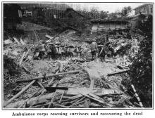 Po Hing Fong Landslip Disaster -1925 - Recovery of injured and dead