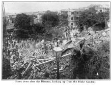 Po Hing Fong Landslip Disaster -1925 - View of site from  Blake Gardens 