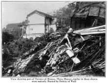 Po Hing Fong Landslip Disaster -1925 - Collapsed terraced houses 