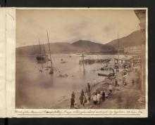 Praya & Douglas Wharf destroyed by Typhoon  1874.jpg
