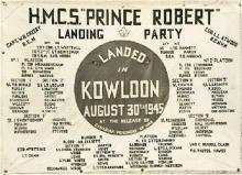 Prince Robert landing party banner