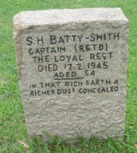 S. H. Batty-Smith gravestone