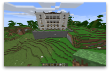 Minecraft French mission building front view