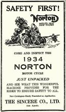 SINCERE Co. offer NORTON MOTOR CYCLES