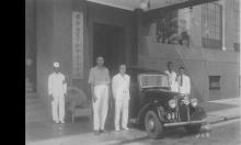 Tsukahara Kichinosuke with Mohamacan, Gramcan, Kushimanman, and Sonoda Chief of Food Ration