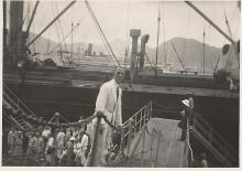 William Joseph Webber at Hong Kong docks