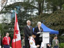Z. Speaking at the remembrance service.jpg