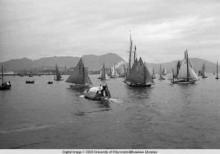 Hong Kong, boats in the harbor